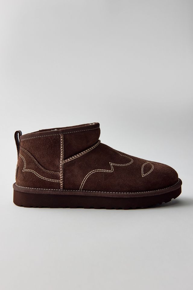 UGG Women's Classic Ultra Mini Western Embroidered Boots #3