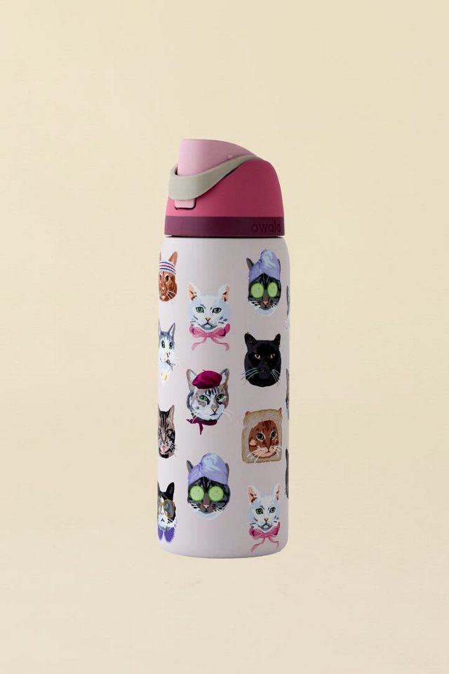 Owala UO Exclusive Cat Collage FreeSip 32 oz Water Bottle | Urban