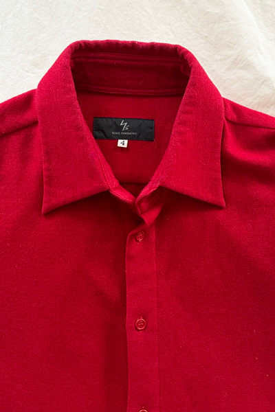 Vintage Yohji Yamamoto Y's Red Wool Shirt