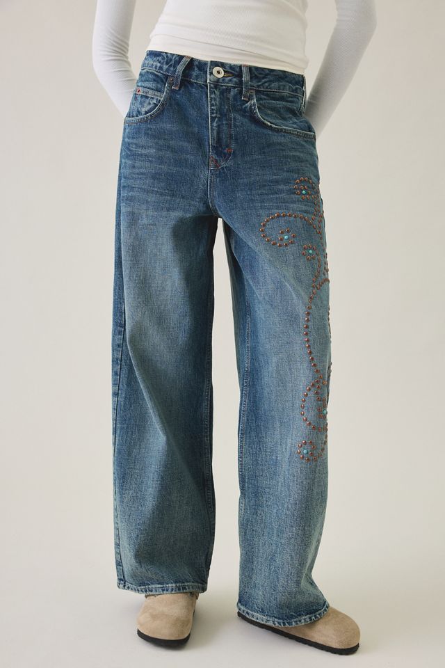BDG Jaya Studded Baggy Boyfriend Jeans #4