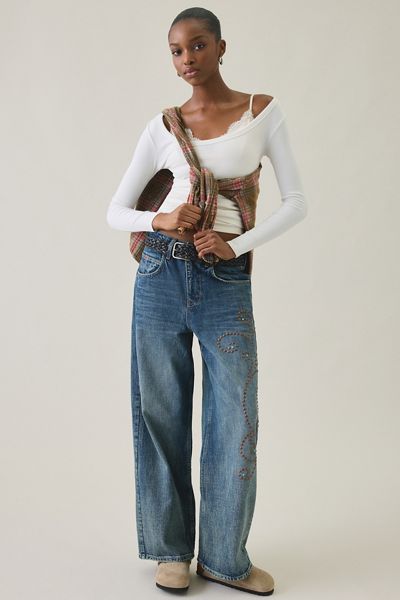 BDG Jaya Studded Baggy Boyfriend Jeans
