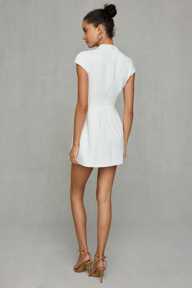 Bardot Elson Structured Hourglass Cap Sleeve Mini Dress #3