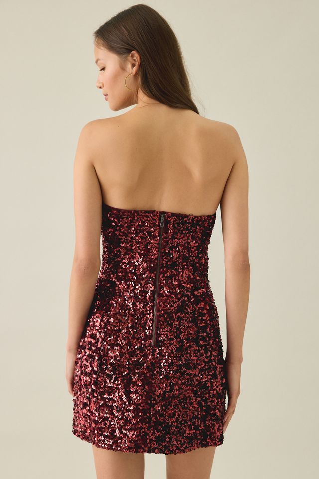 Bardot Helene Sequin Strapless Mini Dress #2