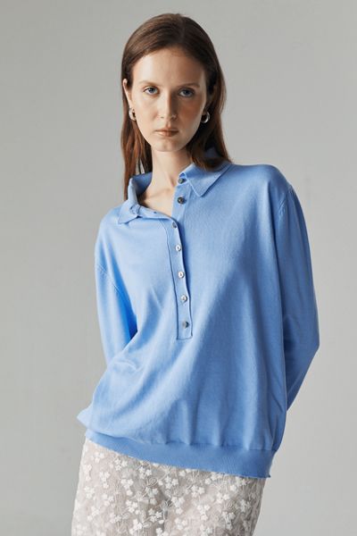 ATS Nara Knit Polo Top