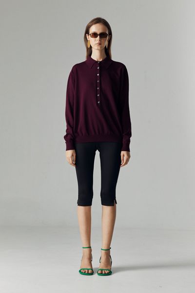 ATS Nara Knit Polo Top