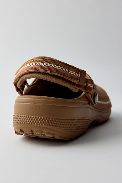 Crocs Women's Classic Crafted Faux Suede Stitch Clogs