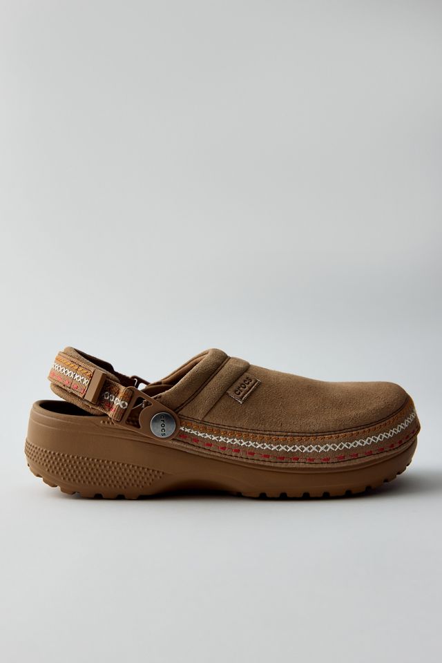 Crocs Women's Classic Crafted Faux Suede Stitch Clogs #3