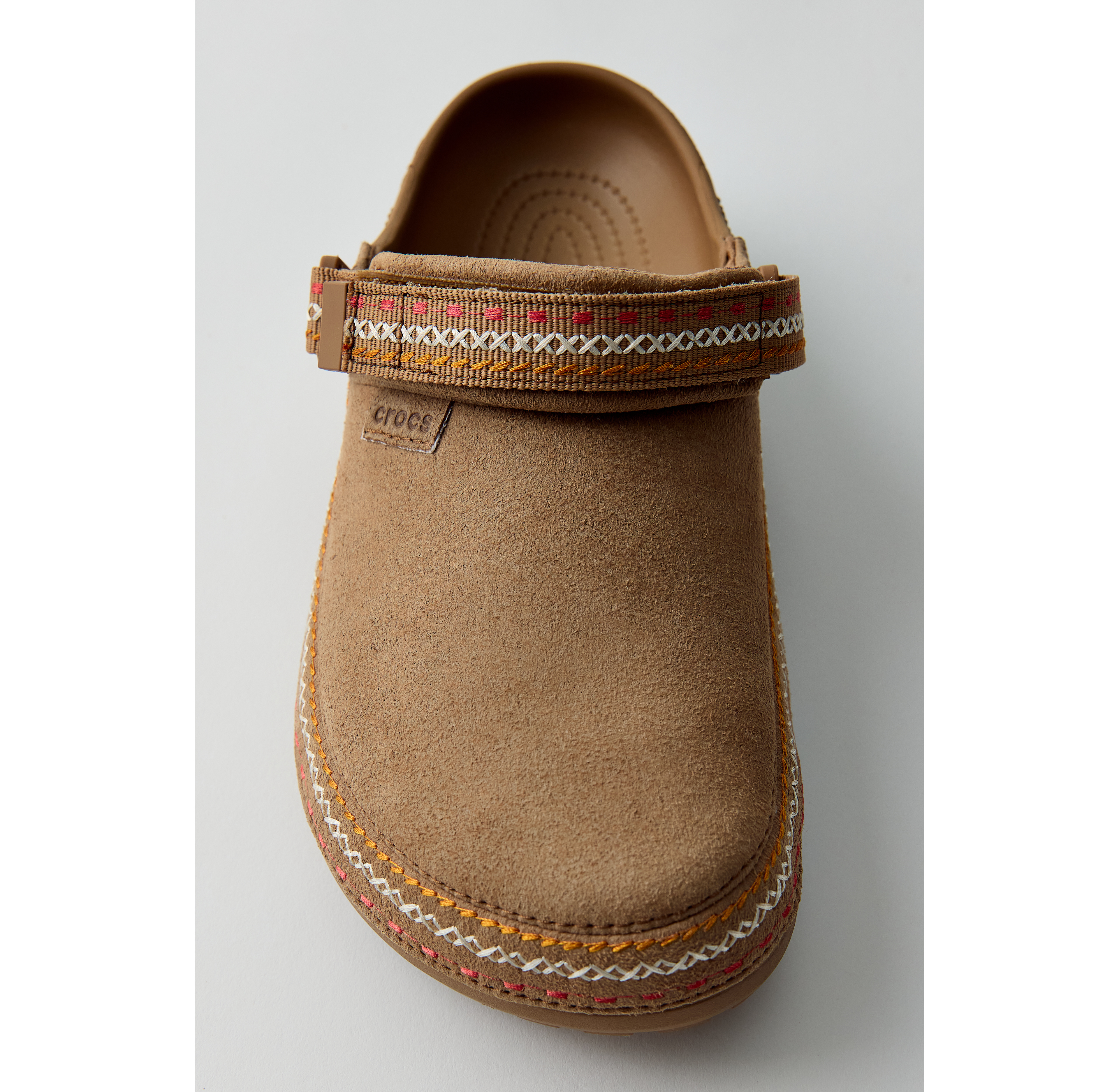 Crocs Women's Classic Crafted Faux Suede Stitch Clogs