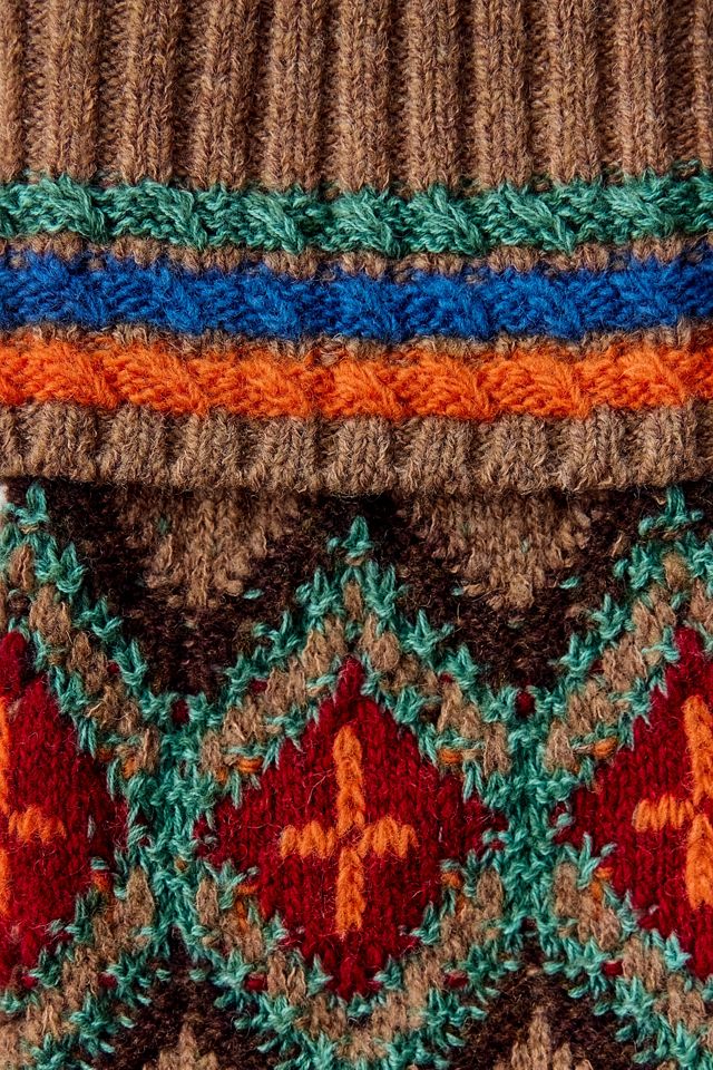 Polo Ralph Lauren Fair Isle Fingerless Gloves #1