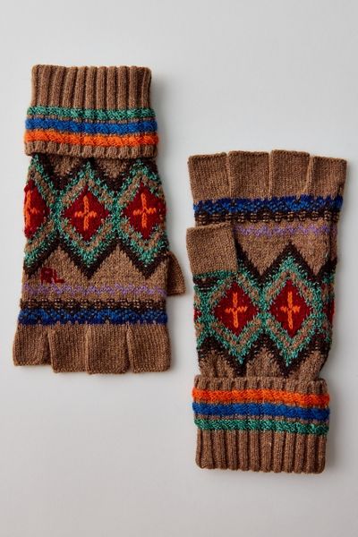 Polo Ralph Lauren Fair Isle Fingerless Gloves