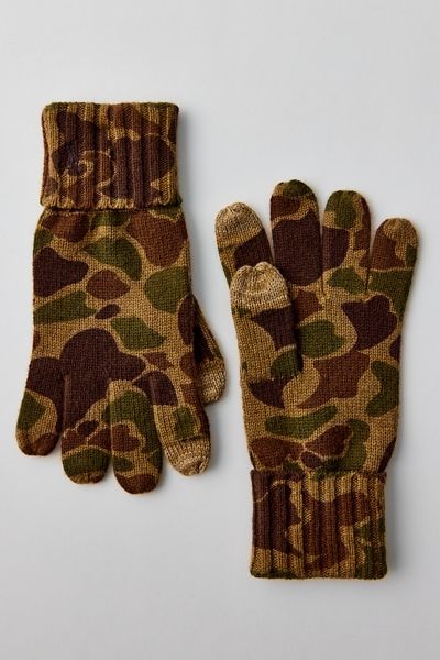 Polo Ralph Lauren Camo Pattern Touch Gloves