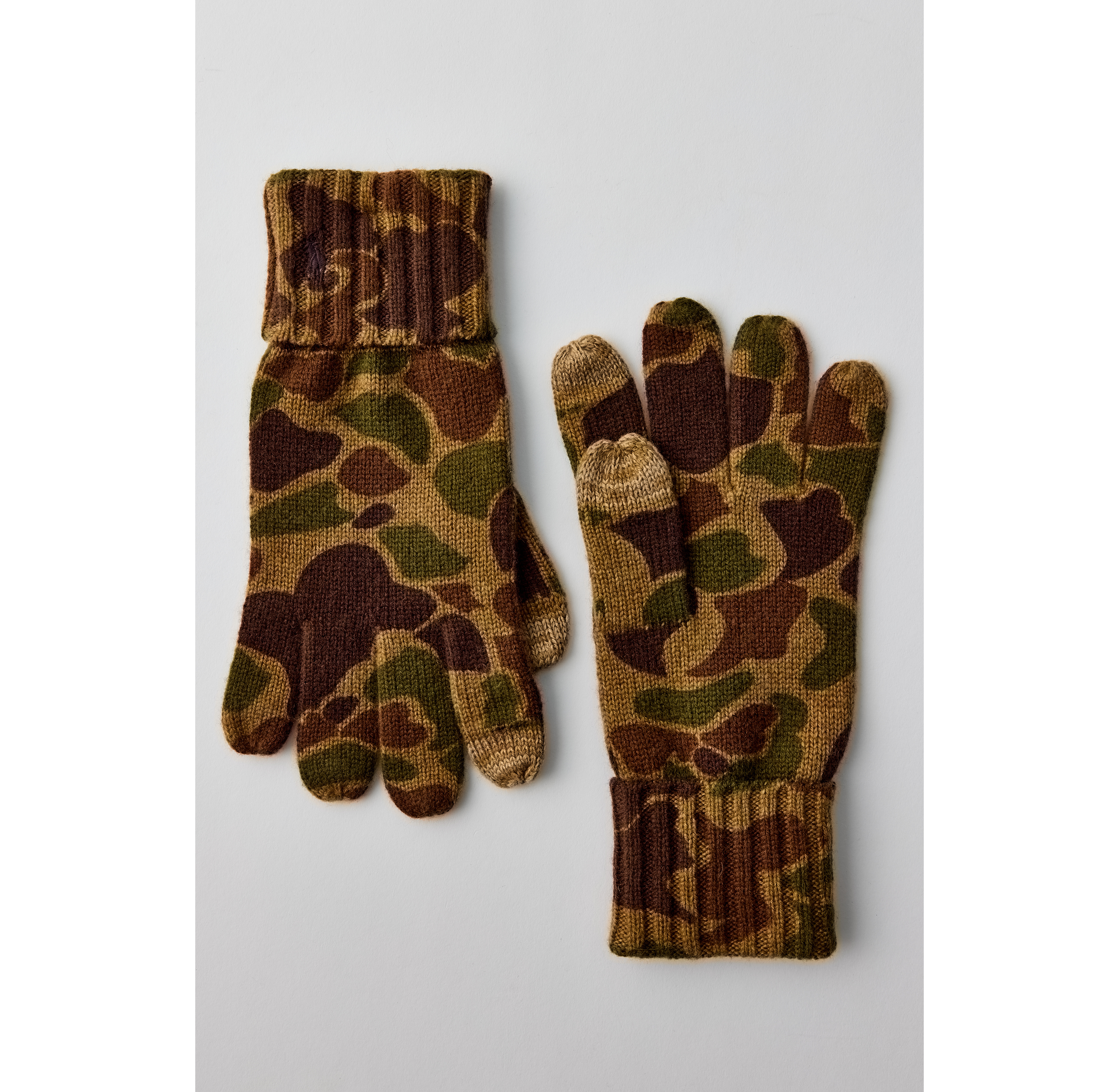 Polo Ralph Lauren Camo Pattern Touch Gloves