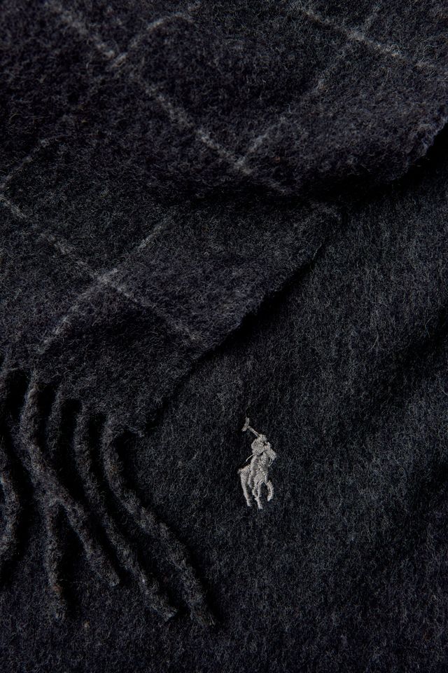 Polo Ralph Lauren Windowpane Check Reversible Scarf #1