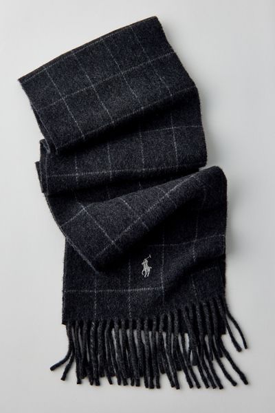 Polo Ralph Lauren Windowpane Check Reversible Scarf