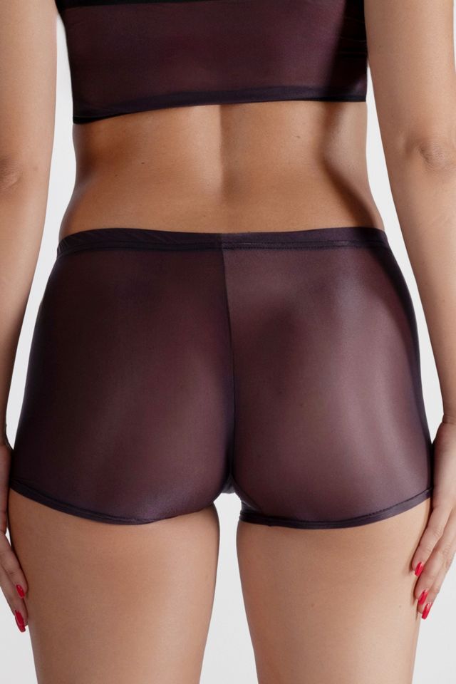 LECHERY® Lustrous Sheer Boyshort Tights #3
