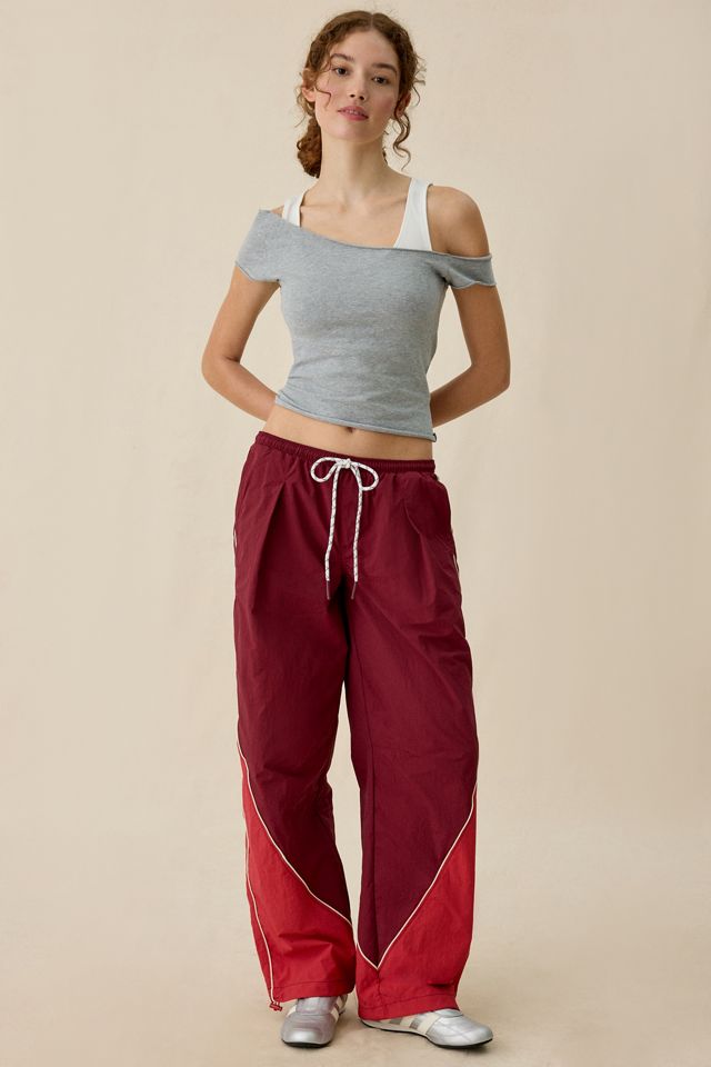 BDG Finish Line Low-Rise Baggy Track Pants #1