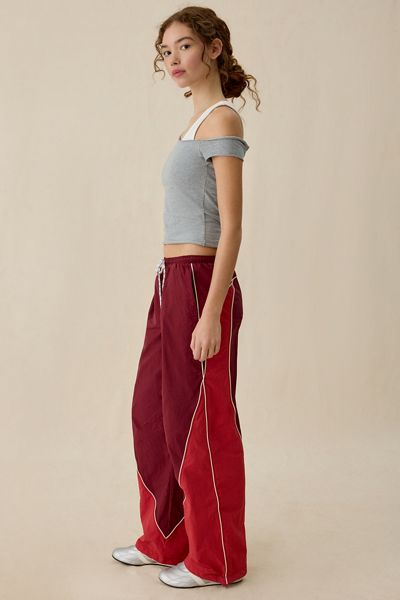 BDG Finish Line Low-Rise Baggy Track Pants