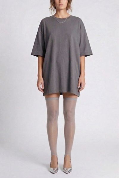 LECHERY® Lustrous Silky Stirrup Thigh High Tights