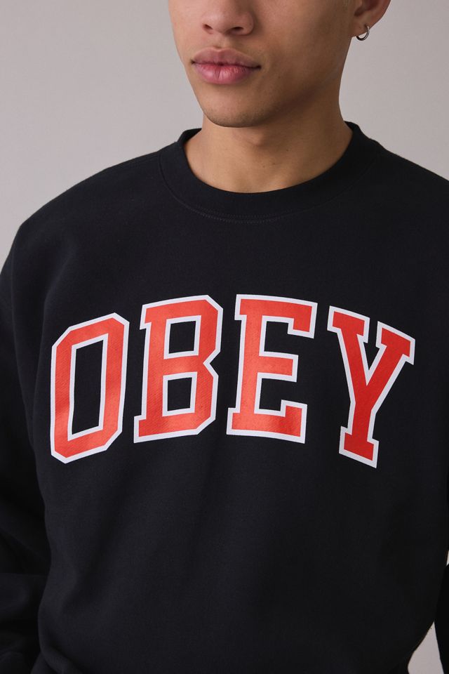 Chandail molletonné à col rond avec logo Academic OBEY #2