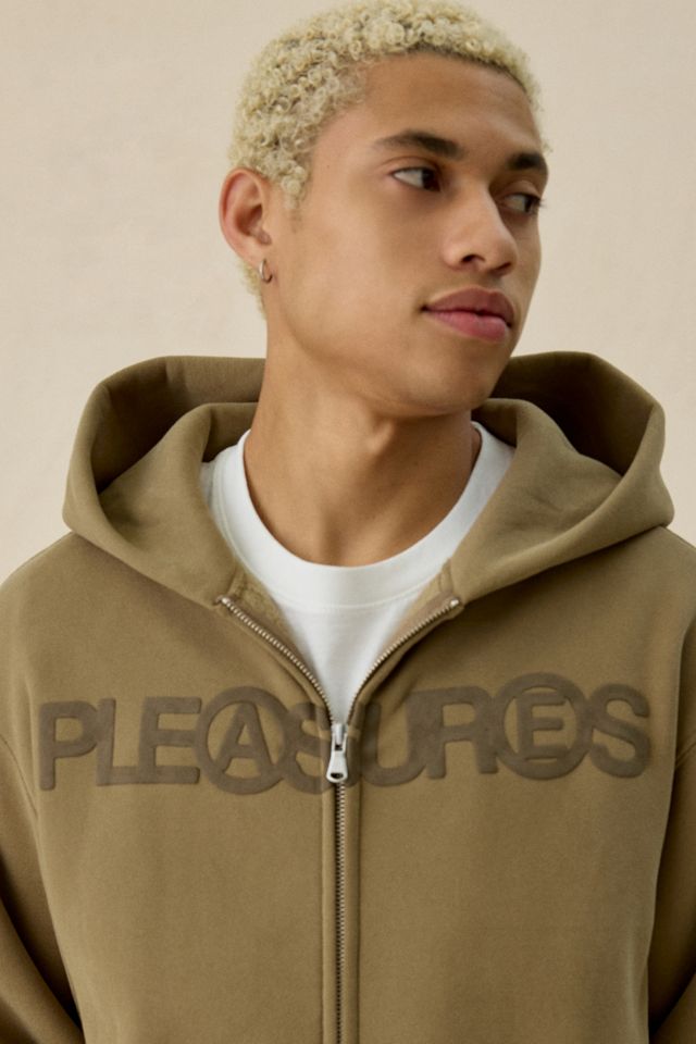 PLEASURES Zine Graphic Zip-Up Hoodie Sweatshirt #4