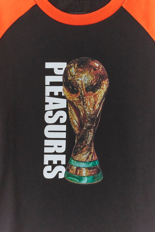 PLEASURES Soccer Trophy Graphic Tee #1