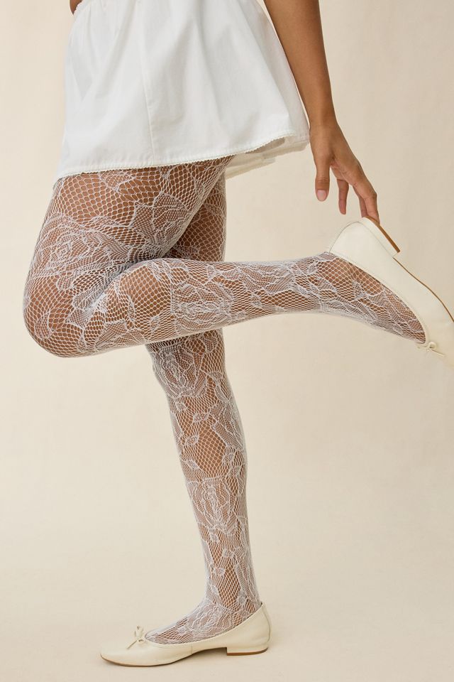 Ophelia Lace Fishnet Tights #1