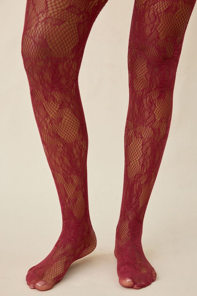 Ophelia Lace Fishnet Tights #1