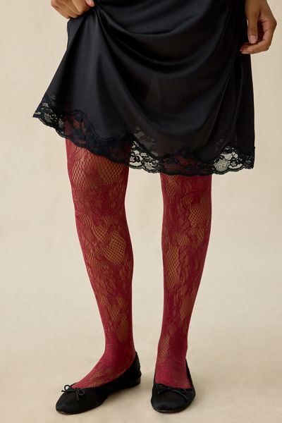 Ophelia Lace Fishnet Tights