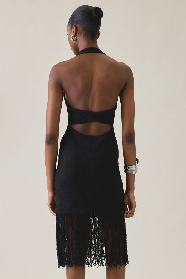 ASTR The Label Kate Sweater Knit Fringe Mini Dress #2