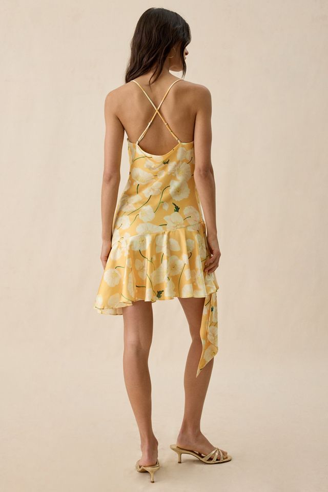 ASTR The Label Paloma Asymmetric Cowl Neck Mini Dress #1