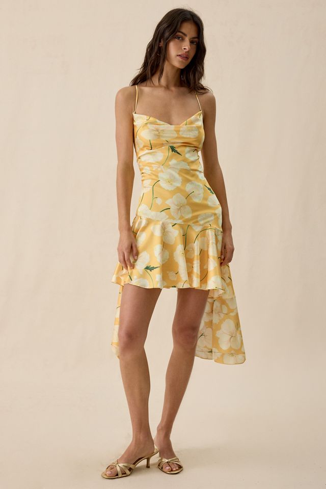 ASTR The Label Paloma Asymmetric Cowl Neck Mini Dress #3