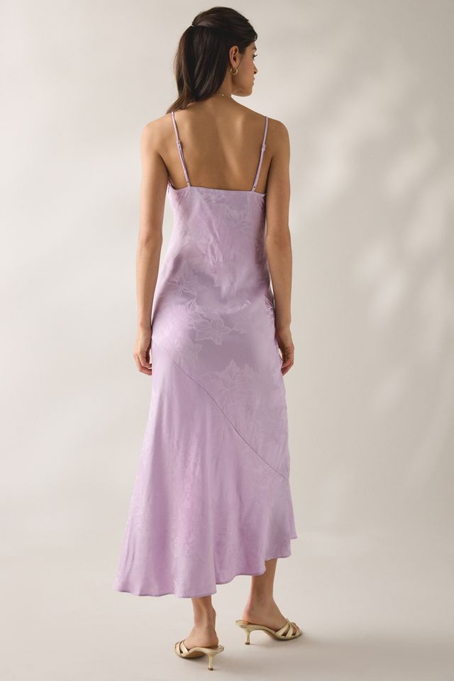 Robe longue en satin jacquard floral Tyla ASTR The Label #3
