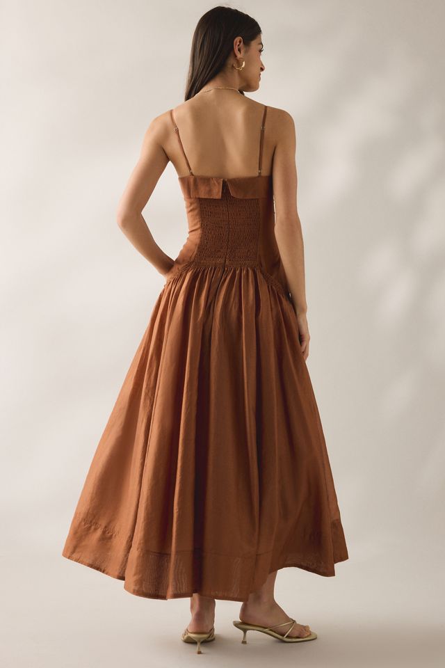 ASTR The Label Ovina Drop Waist Maxi Dress | Urban Outfitters