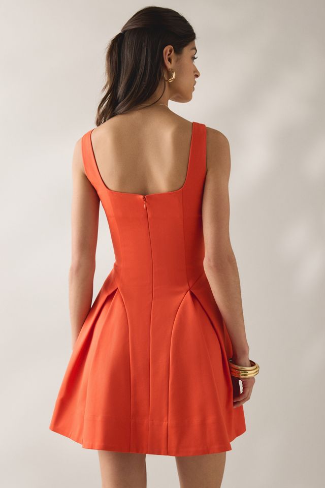ASTR The Label Maliyah Pleated Drop Waist Mini Dress | Urban Outfitters