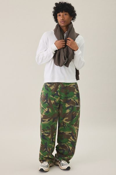iets frans... Harri Camo Wide Leg Jogger Sweatpants