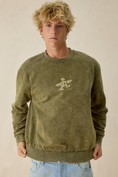 Rhythm Drifter Salt Wash Crew Neck Sweatshirt