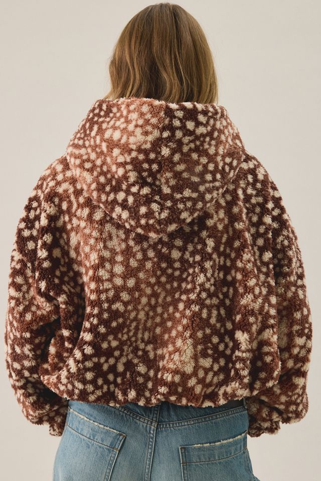 Kimchi Blue Faye 2-Way Zip Hooded Fleece Jacket #5