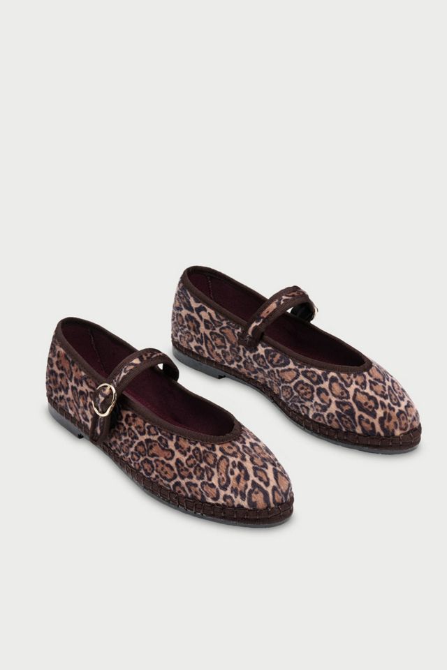 Flabelus Leopard Mary Jane Flat #1