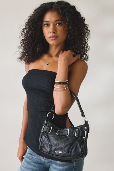 BDG Mini Sonny Belted Faux Leather Shoulder Bag