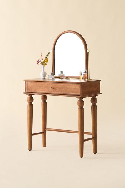Coiffeuse de rangement pour maquillage Freya Boho