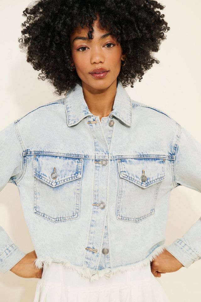 Hype and Vice Ohio State Cropped Denim Jacket #2