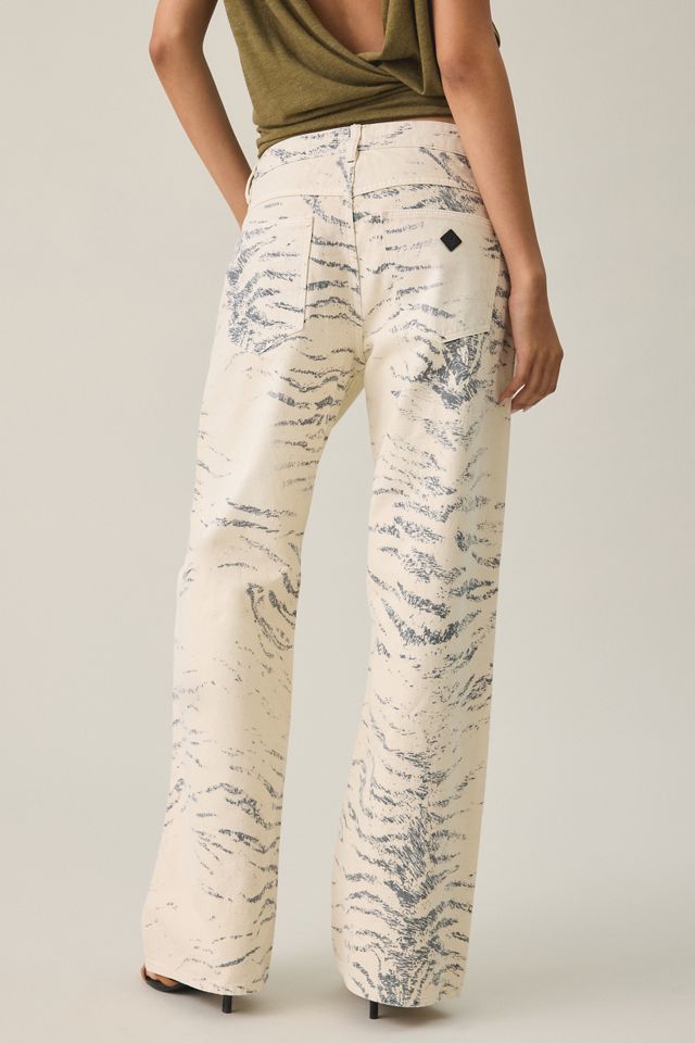 Abrand 99 Valentina Zebra Print Low-Rise Baggy Jeans #2
