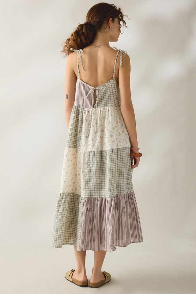 Robe maxi trapèze à patchwork pique-nique Daisy Street #1
