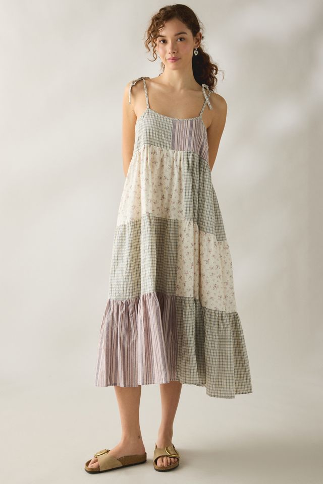Robe maxi trapèze à patchwork pique-nique Daisy Street #4