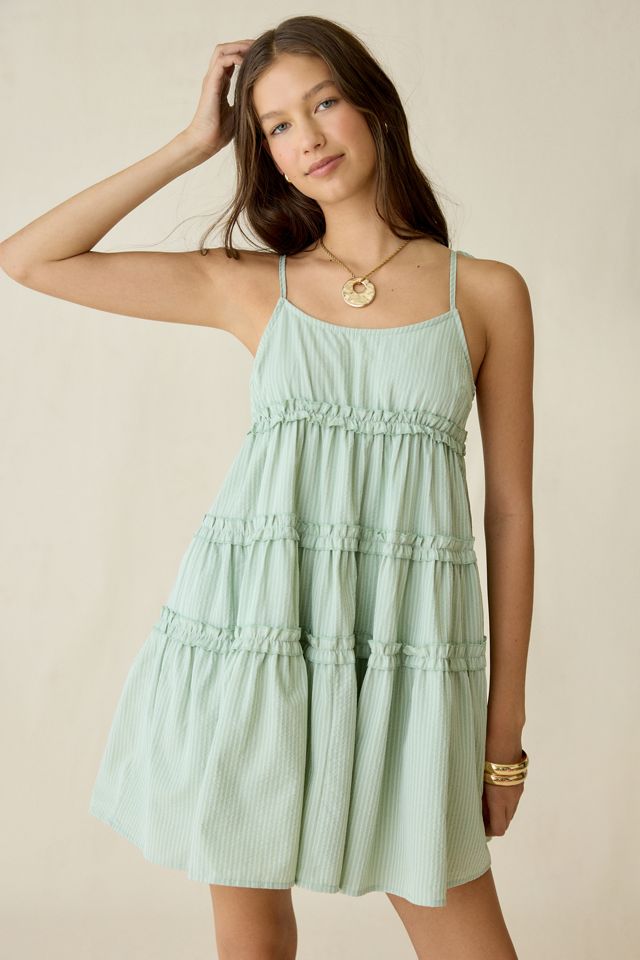 Daisy Street Dream Drifter Tiered Babydoll Mini Dress #1