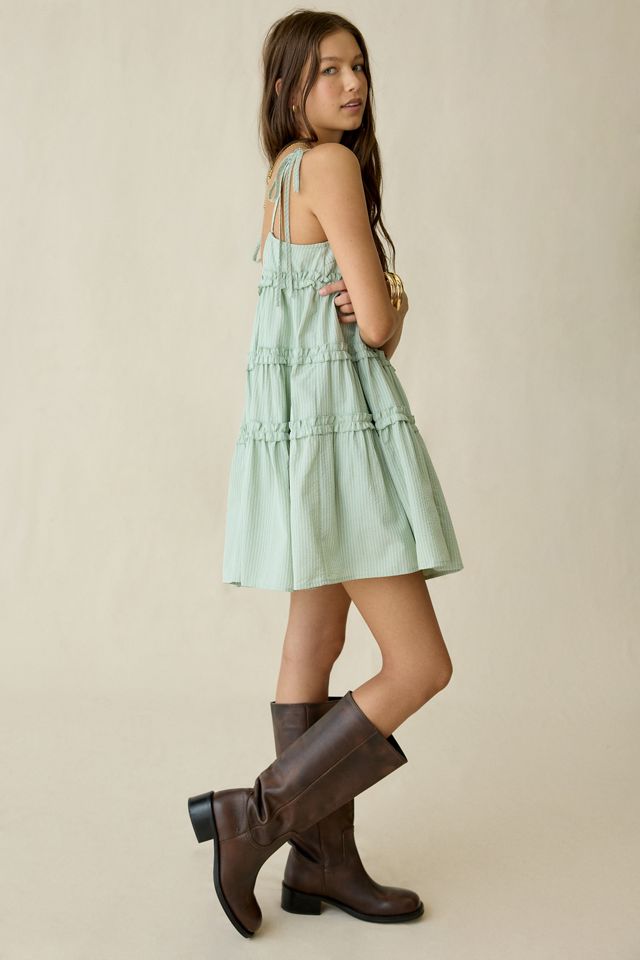 Daisy Street Dream Drifter Tiered Babydoll Mini Dress #3