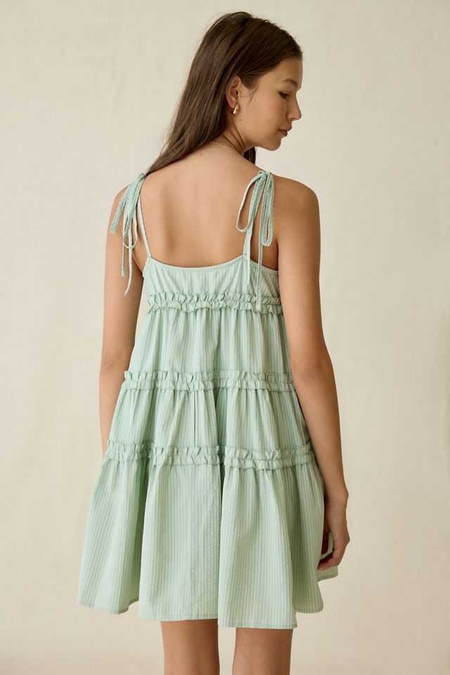 Daisy Street Dream Drifter Tiered Babydoll Mini Dress #4