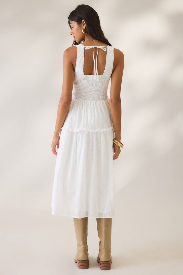Daisy Street Shell Tiered Milkmaid Midi Dress #3