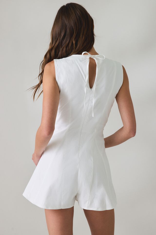 Daisy Street Ripple Fit-And-Flare Sleeveless Romper #1