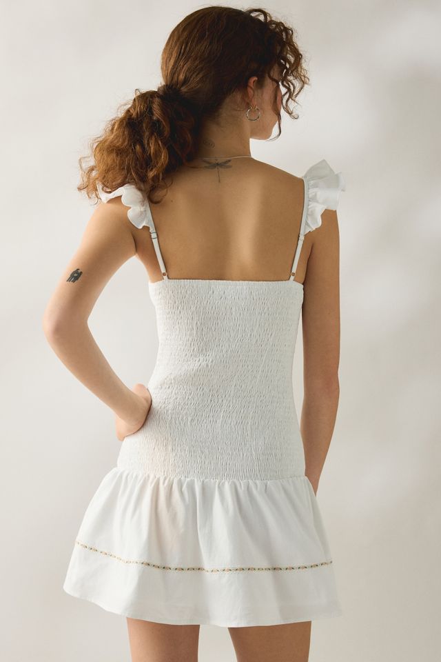 Daisy Street Bloom Drop Waist Smocked Mini Dress #1